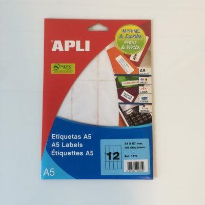 Apli mapje permanent 34x67 mm 180 stuks