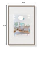 Walther New Lifestyle fotolijst 18x24cm staal - thumbnail