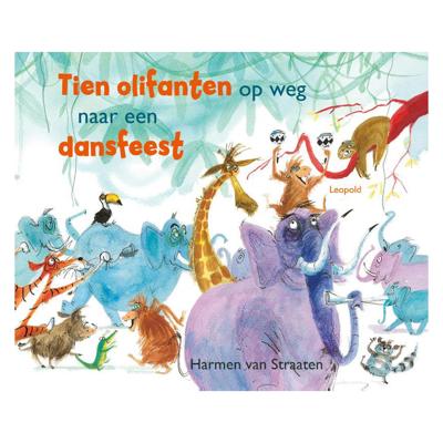 Tien olifanten op weg naar een dansfeest (Hardback)