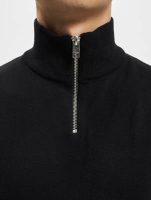 Jack - Jones Jjeemil Knit Half Zip Noos Trui Black