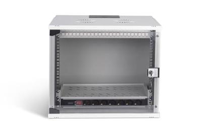 Digitus 19 network bundle, 9U cabinet and equipment, gr Grijs Digitus 19 network bundle, 9U cabinet and equipment, gr Grijs