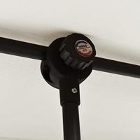 Parasol met aluminium paal 2x1,5 m zandwit - thumbnail