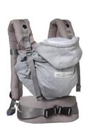 Fysiologische draagzak HoodieCarrier 2 LOVE RADIUS grijs - thumbnail