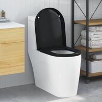 VidaXL Toiletzitting zwart 48 x 36,5 x 4,5 cm polypropyleen - thumbnail