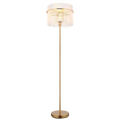 Globo Gouden vloerlampGorley met glas Ø 38cm - 15698SM
