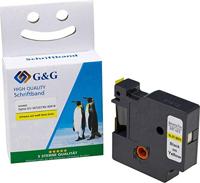 G&G 15567 Compatibel vervangt DYMO 40918 Tapekleur: Geel Tekstkleur: Zwart 9 mm 7 m - thumbnail