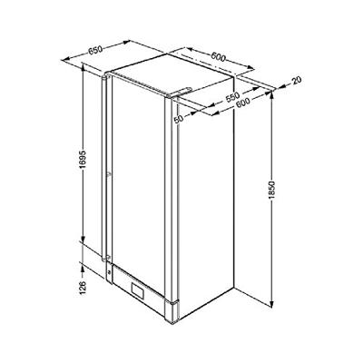 Smeg SCV115AS wijnkoeler Compressorwijnkoeler Vrijstaand Zwart, Roestvrijstaal 197 fles(sen) A