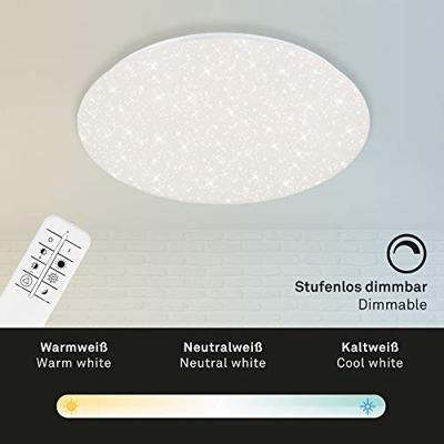 Briloner LED-plafondlamp met sterreneffect (48 cm diameter)