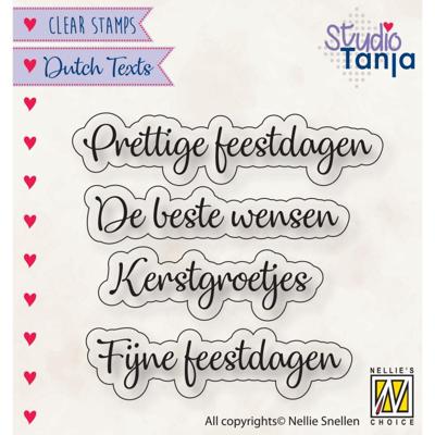 Nellie's Choice • clear stempel nederlands prettig feestdagen etc