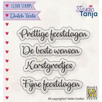 Nellie's Choice • clear stempel nederlands prettig feestdagen etc - thumbnail
