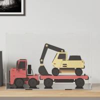 VidaXL Displaybox transparant 56x36x37 cm acryl - thumbnail