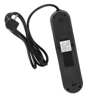 Maclean stekkerdoos, verlengkabel met 3 stopcontacten + 3xUSB, 110-240V AC 50/60Hz, 2,1A max 2500W, 1,5m, zwart, MCE394 B - thumbnail
