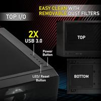 PC-behuizing - BITFENIX - Muses - Middelgrote toren - USB 3.0 - HD Audio - Zwart - thumbnail