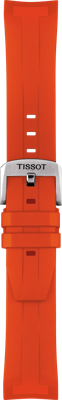 Horlogeband Tissot T1204171705101A / T603043445 Rubber Oranje 22mm Horlogeband Tissot T1204171705101A / T603043445 Rubber Oranje 22mm