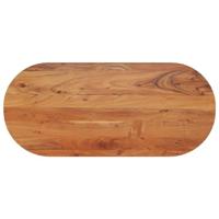 Tafelblad ovaal 110x50x3,8 cm massief acaciahout - thumbnail