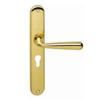 Deurkruk Yvonne schild PC 55 mm mess. gelakt - thumbnail