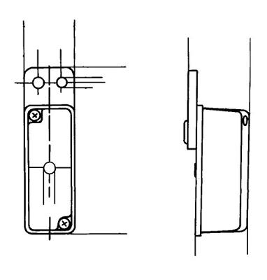 HELLA doorrijlicht marking lights 92x37mm uni w.rubber bip.