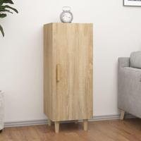 Dressoir 34,5x34x90 cm bewerkt hout sonoma eikenkleurig - thumbnail