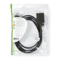 VGA-Kabel - DisplayPort Male - VGA Male - Vernikkeld - Maximale resolutie: 1080p - 2.00 m - Rond - PVC - Zwart - Doos - thumbnail