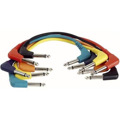 DAP FL41 set van 6 patchkabels haaks-haaks 30cm