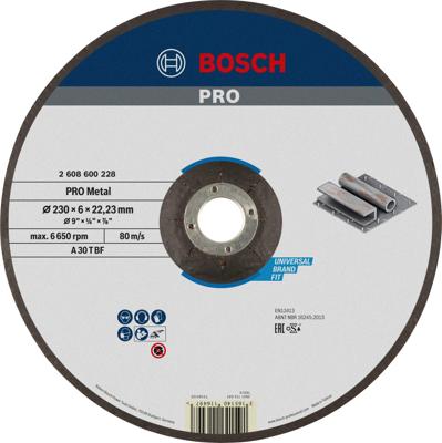 Bosch Accessories Bosch Power Tools 2608600228 Afbraamschijf gebogen 230 mm 1 stuk(s) Staal