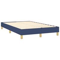 Boxspring met matras stof blauw 120x200 cm - thumbnail