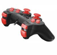 Esperanza EGG106R game controller Gamepad PC,Playstation 2,Playstation 3 Analoog/digitaal USB 2.0 Zwart, Rood - thumbnail
