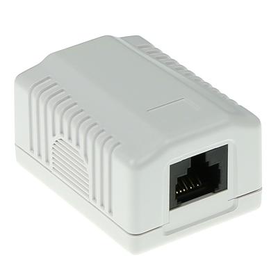 ACT FA6003 Modulair Opbouwdoos Unshielded 1-voudig CAT6