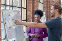 Nobo Move & Meet panneau, whiteboard, 90 x 180 cm, met grijs kader - thumbnail