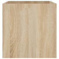 Plantenbak 40x40x40 cm bewerkt hout sonoma eiken - thumbnail