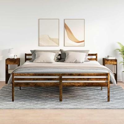 Nachtkastjes 2 st met lade 35x34x66,5 cm gerookt eikenkleurig Nachtkastjes 2 st met lade 35x34x66,5 cm gerookt eikenkleurig