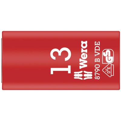 Wera 8790 B Zyklop VDE doppen, geïsoleerd, voorzien van 3/8" aandrijving, 13.0 x 46.0 mm - 1 stuk(s) - 05004957001 Wera 8790 B Zyklop VDE doppen, geïsoleerd, voorzien van 3/8" aandrijving, 13.0 x 46.0 mm - 1 stuk(s) - 05004957001
