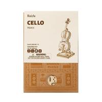 Robotime 3D Houten Puzzel Muziekinstrument Cello - thumbnail