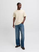 Jack & Jones Jjeaustin Tee Ss Noos Print T-shirts 4785237 Antique White Melange - thumbnail