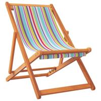 Strandstoelen 2 st inklapbaar stof meerkleurig - thumbnail