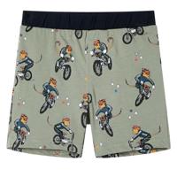 Kinderpyjama met korte mouwen 140 lichtkaki - thumbnail