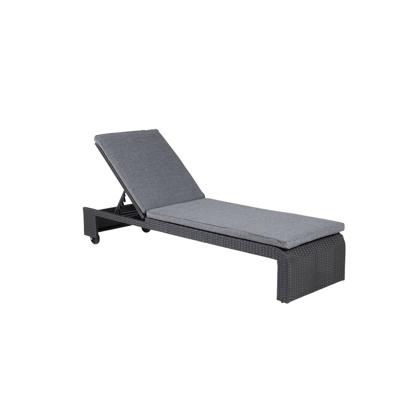Nohr Ligbed 'Kha' Wicker, kleur Grijs/Zwart