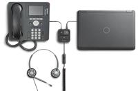 Plantronics 2895347 QD-serie analoge regelaar voor Quick Disconnect hoofdtelefoon zwart - thumbnail