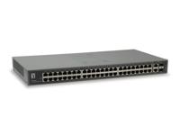 LEVEL ONE 50-Port Fast Ethernet Switch 2 x SFP/RJ45 Combo Gigabit - thumbnail