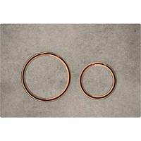 Bedieningsplaat Geberit Sigma 50 Round voor 2-toets Spoeling Rosé Goud / Betonlook - thumbnail