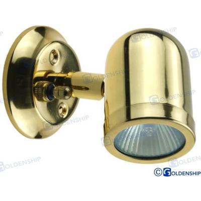 GS10423 - Gepolijste messing wandlamp 12V 10W