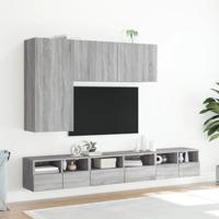 Tv-wandmeubels 2 st 60x30x30 cm bewerkt hout grijs sonoma eiken - thumbnail