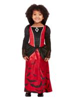 Toddler Vampire Costume Red Black - thumbnail