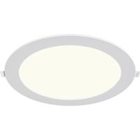 LED Downlight Inbouwspot Dimbaar - Brinton Thin - 18W 1800lm 120° Bundelhoek - Natuurlijk Wit 4000K - IP40 - Rond - Wit - Ø229mm Buitenmaat - Ø205mm Zaagmaat - thumbnail