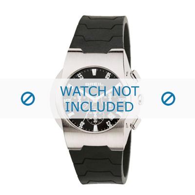 Breil horlogeband 2519773538 Rubber Zwart