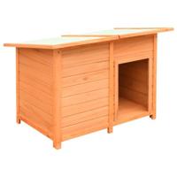 Hondenhok 120x77x86 cm massief grenenhout en vuurhout - thumbnail