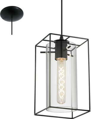 Eglo HanglampLoncino zwart - 49495