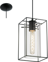 Eglo HanglampLoncino zwart - 49495 - thumbnail