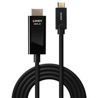Lindy 43315 video kabel adapter 5 m USB Type-C HDMI Type A (Standaard) Zwart - thumbnail