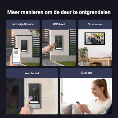 Video-intercom - EZVIZ - HP7 PRO 4K - 2-draads - 8" touchscreen